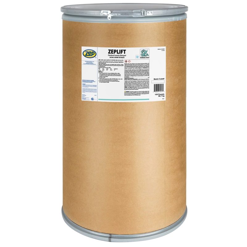 Zeplift Powdered Laundry Detergent – Industrial Enzyme-Based Laundry Powder – 125 Pounds