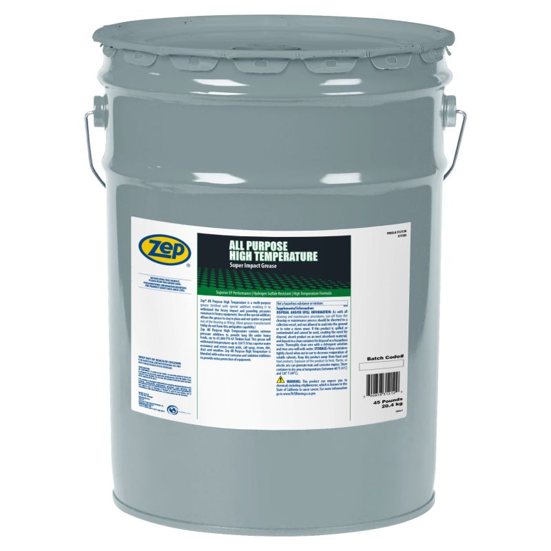 Zep All Purpose High Temperature Grease – Withstands Temps Up to 550 °F – 45 Pound