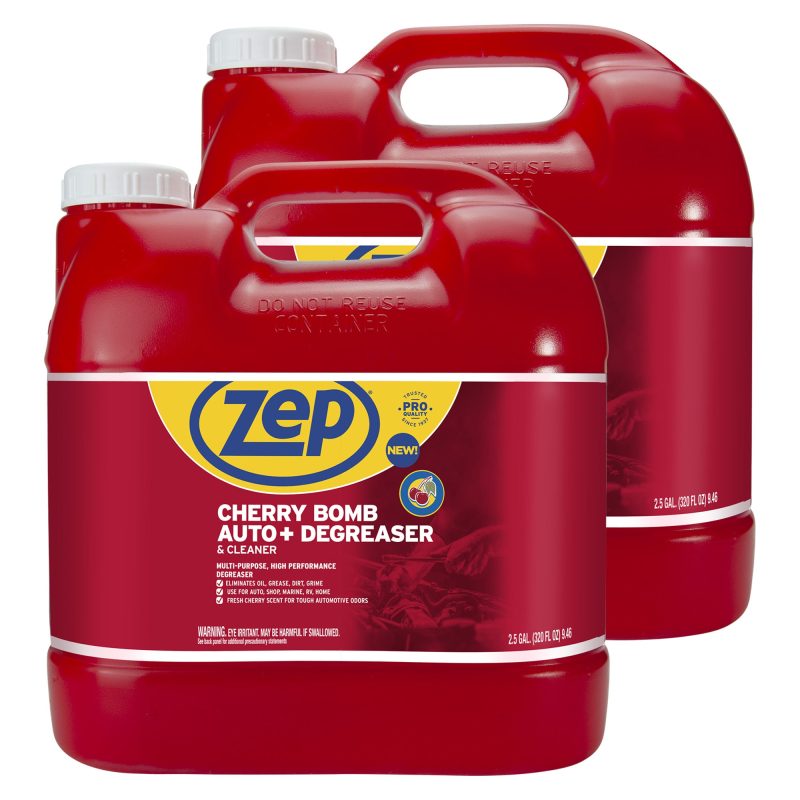Zep Cherry Bomb Auto+ Degreaser & Cleaner - For Auto. Marine. RV. & Home - 2.5 Gallon