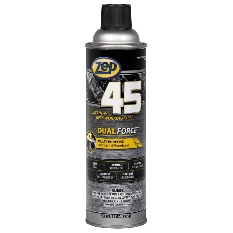 Zep 45 Dual Force Lubricant and Penetrant – Reduces Friction and Wear – 14 oz