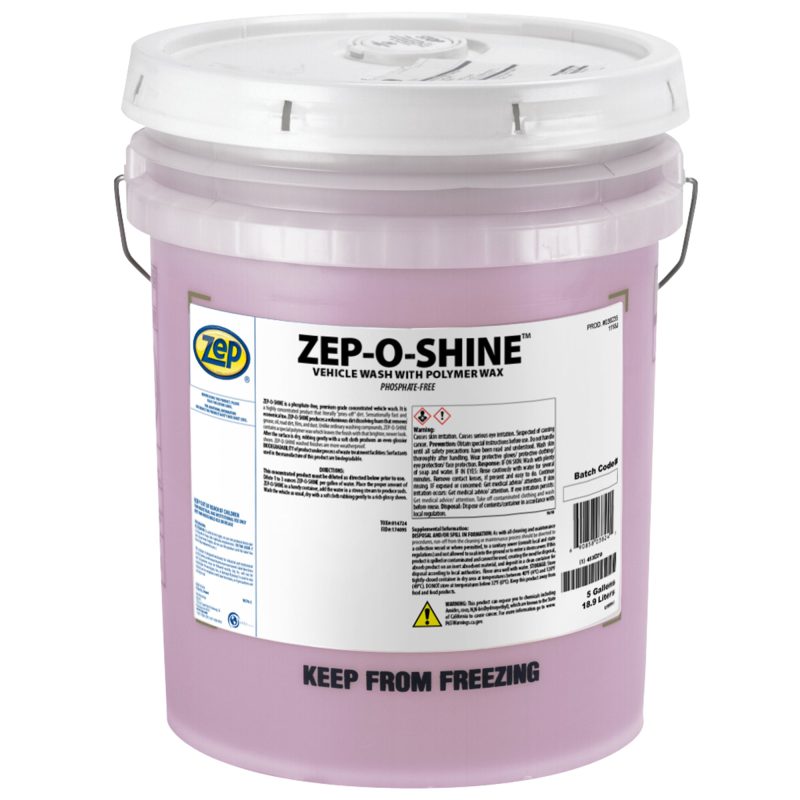 Zep-O-Shine Vehicle Wash with Polymer Wax – Pries-Off Dirt– 5 Gallon