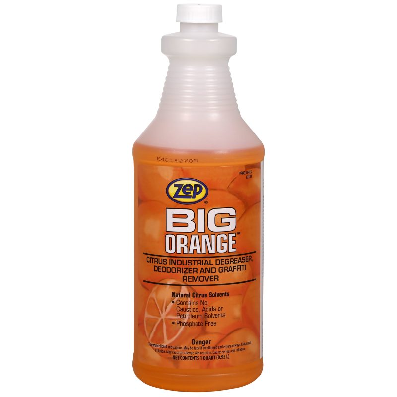 Zep Big Orange Citrus Industrial Degreaser. Deodorizer & Graffiti Remover – Removes Tough Soils – 32 oz.