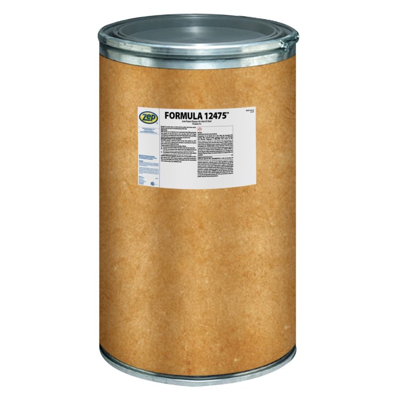 Zep Formula 12475 Low Foam Powdered Cleaner – Iron & Steel Parts Degreaser – 125 Pounds