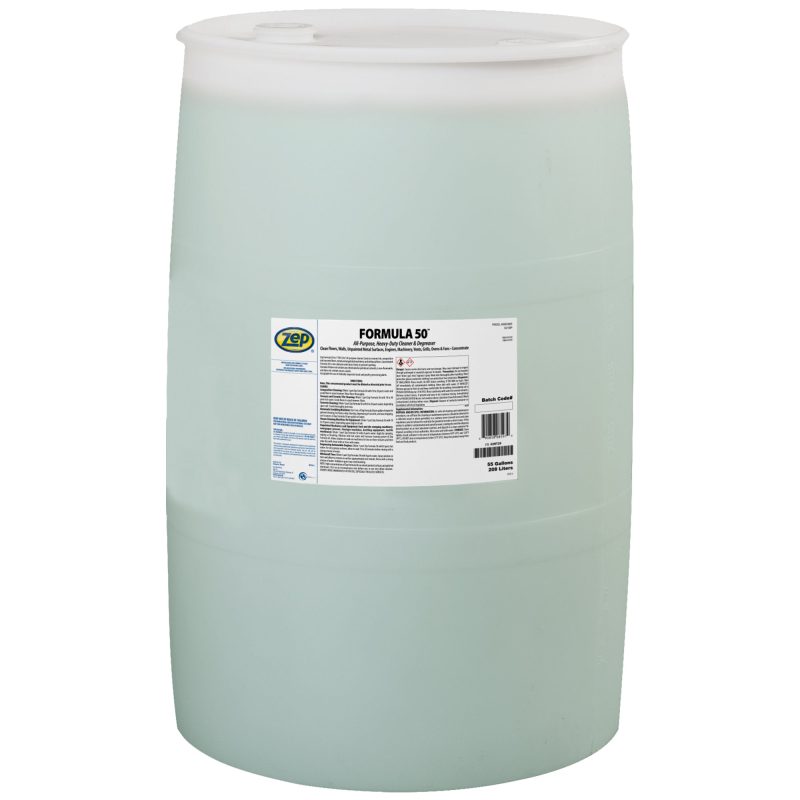 Zep Formula 50 Heavy-Duty Cleaner & Degreaser Concentrate – Industrial Strength Degreaser – 55 Gallon