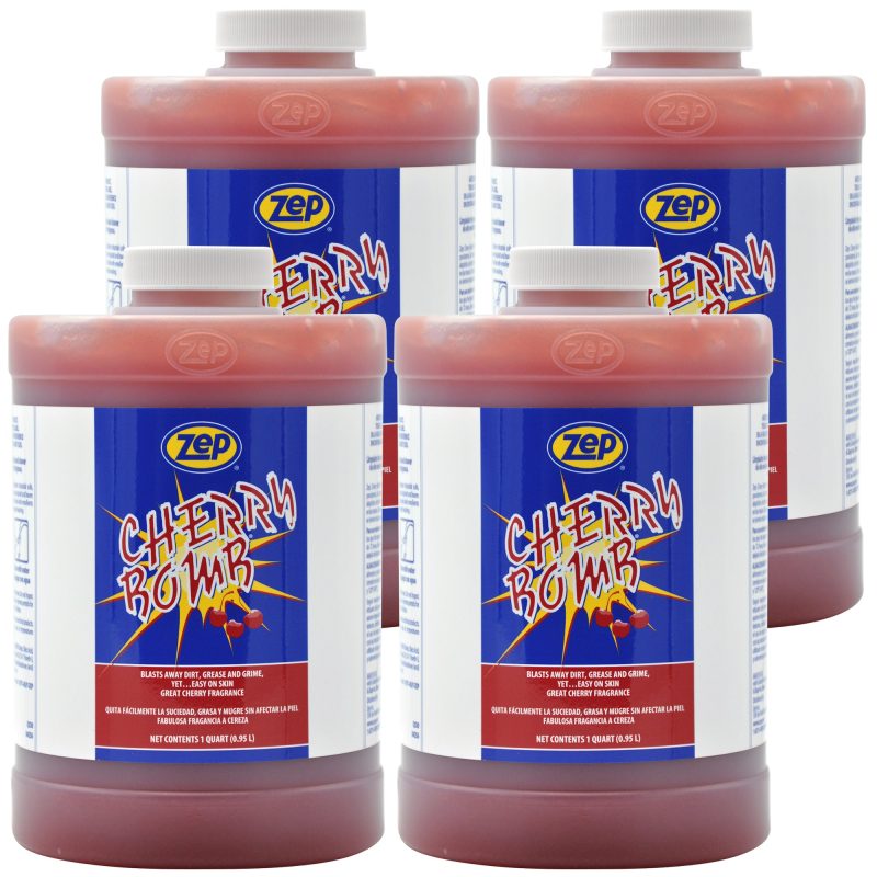 Zep Cherry Bomb Hand Cleaner - Blasts away dirt. grease. and grime - 1 qt