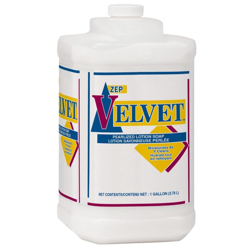 Zep Velvet Pearlized Lotion Soap – Moisturizes as it Cleans – 1 Gallon