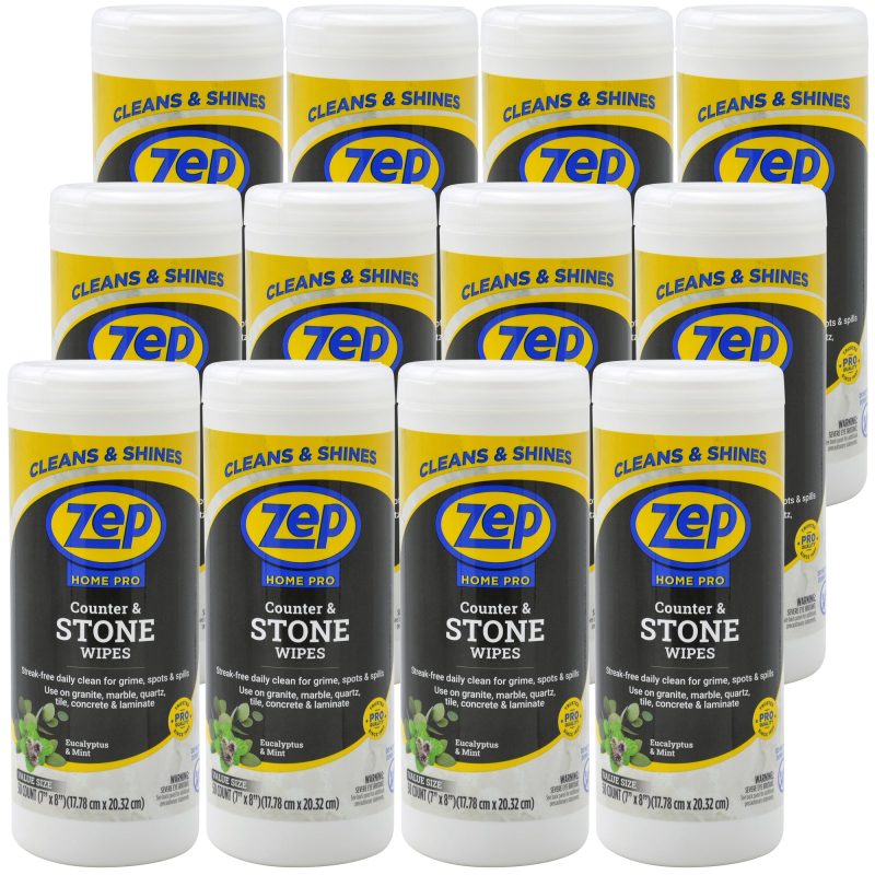 Zep Home Pro Counter & Stone Wipes 50 ct.